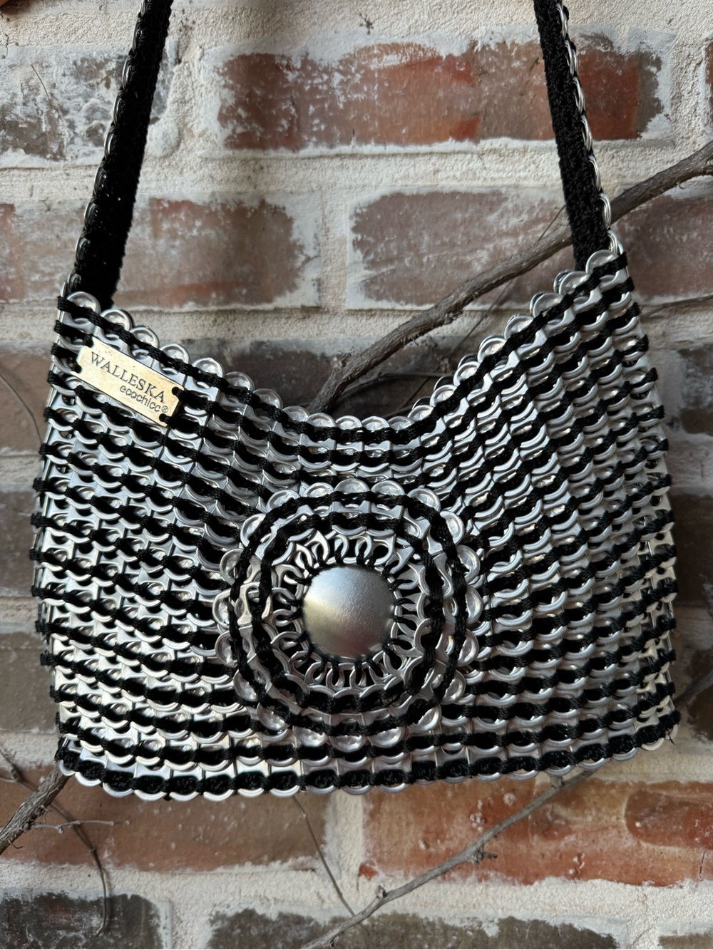 Walleska Ecochicc Handmade Recycled Soda Pop Tab Shoulder Bag